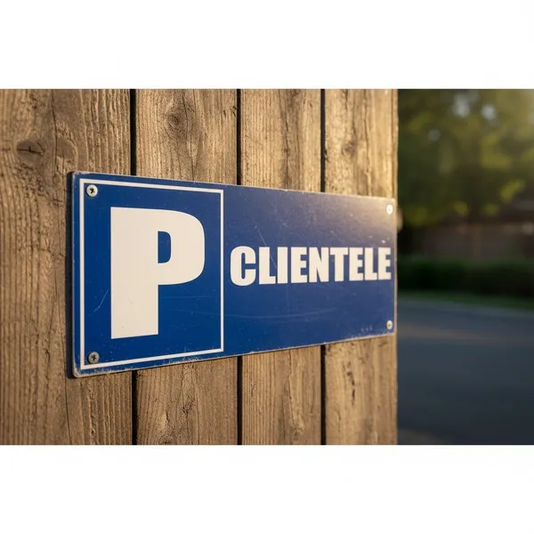 Panneau Parking clientèle 220x90mm – Panneau parking