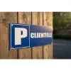 Panneau Parking clientèle 220x90mm – Panneau parking
