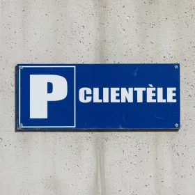Panneau Parking clientèle 220x90mm – Panneau parking