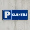 Panneau Parking clientèle 220x90mm – Panneau parking