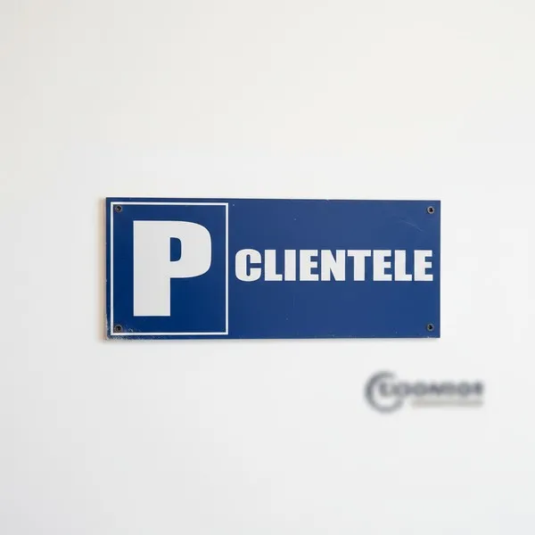 Panneau Parking clientèle 220x90mm – Panneau parking
