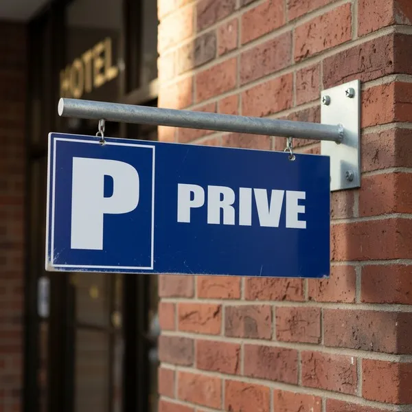 Panneau Parking privé 220x90mm – Panneau parking