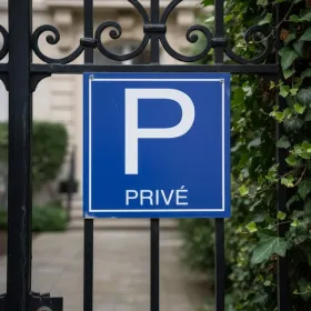 Panneau Parking privé aluminium – Interdiction de stationner