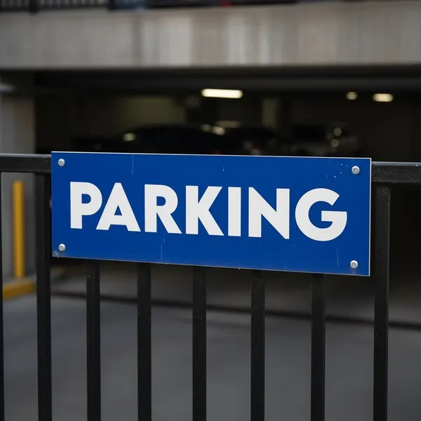 Panneau Parking Signalétique Stationnement Extérieur Aluminium