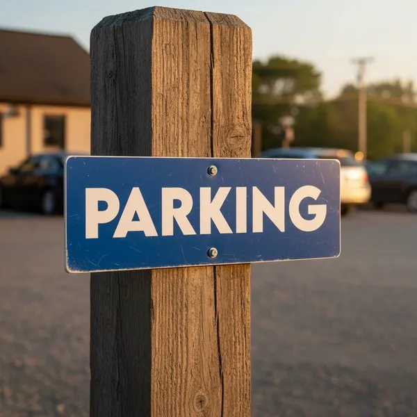 Panneau Parking Signalétique Stationnement Extérieur Aluminium