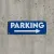 Panneau parking à droite PVC 3mm – Signalétique d’extérieur