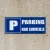 Panneau Parking non surveillé – Panneau parking