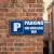 Panneau parking sous surveillance vidéo, P bleu