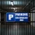 Panneau parking sous surveillance vidéo, P bleu