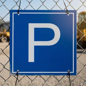 Panneau Parking privé alu - Signalétique stationnement interdit
