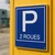 Panneau Parking 2 roues 500x500mm – Panneau parking