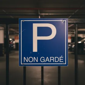 Panneau Parking non gardé – Panneau parking
