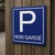 Panneau Parking non gardé – Panneau parking
