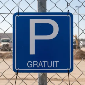Panneau parking gratuit : Signalétique extérieure & Stationnement libre