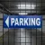 Panneau Parking flèche gauche directionnelle en aluminium