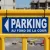 Panneau Parking Gauche au Fond de la Cour | Signalisation