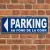 Panneau Parking Gauche au Fond de la Cour | Signalisation