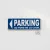 Panneau Parking Gauche au Fond de la Cour | Signalisation