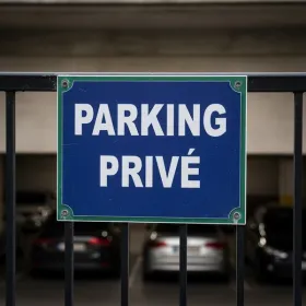 Panneau Parking privé accès réservé – Signalétique stationnement