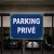 Panneau Parking privé accès réservé – Signalétique stationnement