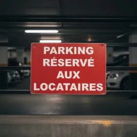 Panneau Parking réservé aux locataires – Panneau parking
