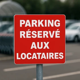 Panneau Parking réservé aux locataires – Panneau parking