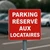 Panneau Parking réservé aux locataires – Panneau parking