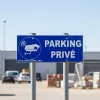 Panneau parking privé vidéosurveillance – sécurité parking