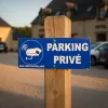 Panneau parking privé vidéosurveillance – sécurité parking