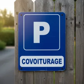 Panneau Parking Covoiturage – Zone Réservée Véhicules