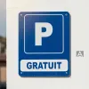Panneau Parking gratuit aluminium extérieur – Stationnement