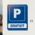 Panneau Parking gratuit aluminium extérieur – Stationnement