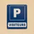 Panneau signalétique Parking réservé aux visiteurs – Accès parking