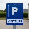 Panneau signalétique Parking réservé aux visiteurs – Accès parking