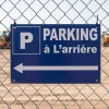 Panneau Parking à l'arrière à gauche – Panneau parking