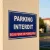 Panneau parking interdit sous peine de poursuites | Signalisation parking