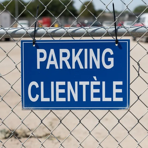 Panneau de signalisation Parking réservé à la clientèle – Aluminium