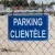Panneau de signalisation Parking réservé à la clientèle – Aluminium