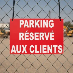Panneau Parking réservé aux Clients – Panneau parking