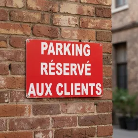 Panneau Parking réservé aux Clients – Panneau parking