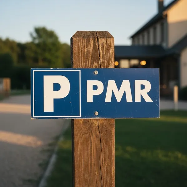 Panneau signalétique Parking PMR avec pictogramme handicapé