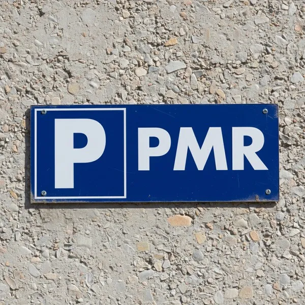 Panneau signalétique Parking PMR avec pictogramme handicapé