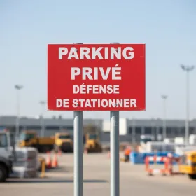 Panneau parking privé défense de stationner – Panneau parking