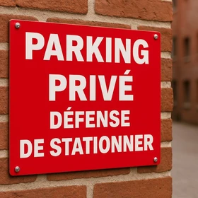 Panneau parking privé défense de stationner – Panneau parking