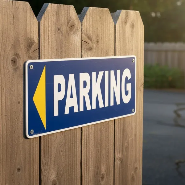 Panneau Parking Flèche Gauche | Signalétique Directionnelle