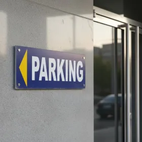 Panneau Parking Flèche Gauche | Signalétique Directionnelle