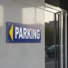 Panneau Parking Flèche Gauche | Signalétique Directionnelle