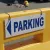 Panneau parking flèche gauche – Signalisation directionnelle