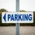 Panneau parking flèche gauche – Signalisation directionnelle