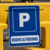 Parking Privatif Réservé au Personnel - Panneau Signalétique